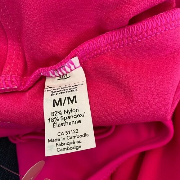 NWOT Hot Pink One Piece Graphic Bathing Suit M - Picture 7 of 7